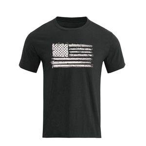 Camiseta de algodón negra de manga corta con cuello redondo para hombre, con estampado patriótico de 250 años de EE. UU., ajuste casual, ecológica, de secado rápido, de alta calidad. - Product Image 4