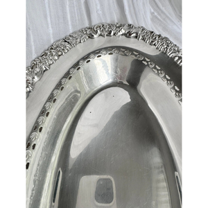 Bandeja Ovalada Plateada de Acero Inoxidable, Plato Decorativo para Servir, Vajilla para Comedor, Catering, Hotel, Restaurante, Venta al por Mayor, Exportación - Product Image 4