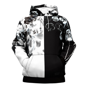 Sudadera con Capucha para Hombre, Estampado Geométrico, Corte Regular, Poliéster, Informal, para Otoño, con Bolsillo y Capucha con Cordón Ajustable - Product Image 6