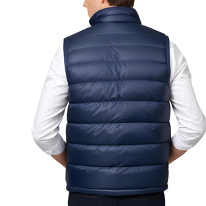 Gilet matelassé pour homme 100% polyester respirant de haute qualité, personnalisé, décontracté, écologique, séchage rapide, fermeture éclair, pour l'hiver - Product Image 3