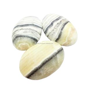 งานฝีมือหินกึ่งมีค่าสำหรับการทำสมาธิพลอยเรกิแกะสลักจากหินเซลไซต์ลายม้าลายธรรมชาติ - Product Image 1