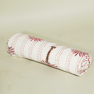 Indian Handmade Kantha Quilt Cotton <b>Bedspread</b> Printed Floral Bedding Throw Washable Home Use - Product Image 2
