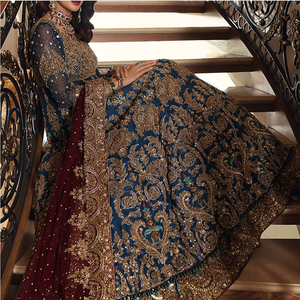 Vestidos de Fiesta para Bodas Pakistaníes, Trajes de Boda Festivos, Traje Shalwar Kameez, Traje Anarkali Indio Sólido Listo para Usar para Mujer - Product Image 4