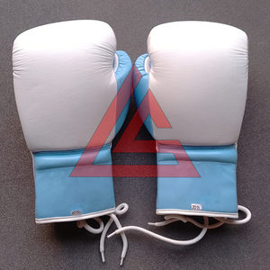 Hot Selling Custom Logo Lace-up Boxing <b>Gloves</b> Genuine Cowhide Leather MMA Kickboxing Competition Boxing <b>Gloves</b> For Adults - Product Image 3