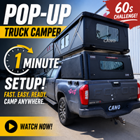 Toldo de Aluminio Rígido Integrado para Camioneta, para Toyota Hilux, Ford Ranger, Jeep Gladiator, Tacoma 4x4 Overland