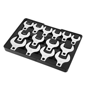Set di chiavi a forcella da 1/2 pollice, 14 pezzi SAE con vassoio portaoggetti (1 1/16 pollici - 2 pollici) - Materiale 40CR, taglio laser - Product Image 1