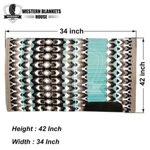 Tapis de selle en cuir lourd confortable et personnalisé pour l'équitation, rembourrage en coton et laine de Nouvelle-Zélande, conception personnalisée - Product Image 6