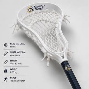 Bâton de lacrosse Ganvox Global léger, durable et de précision pour l'entraînement, les matchs et les tournois, fabriqué en Inde 26903 Inclus - Product Image 4