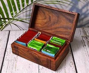 Caja de Madera para Tazas de Té al por Mayor, Caja de Almacenamiento de Madera Sólida de Diferentes Formas, Caja de Regalo de Madera - Product Image 3