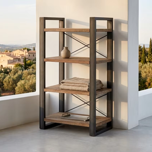 Raki <b>Rack</b> High Quality Solid Wood Construction Modern Compact Display Shelving Unit Durable Metal Frame Multifunction <b>Shoes</b> - Product Image 1