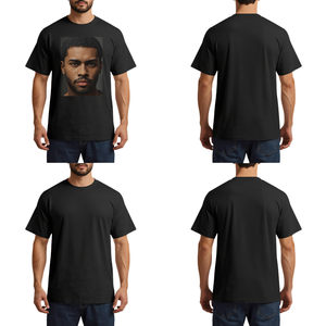 Camiseta de corte holgado con estampado texturizado de alta calidad, estilo streetwear, con gráfico personalizado y hombros caídos, para venta al por mayor OEM - Product Image 1