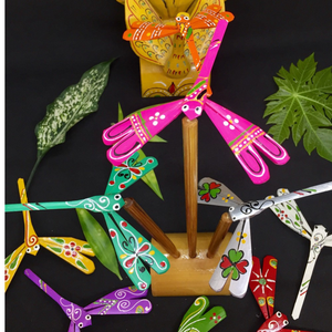 Juguete de equilibrio para niños de bambú ecológico de la mejor calidad, decoración navideña, regalo, varios colores, hecho en Vietnam. - Product Image 2