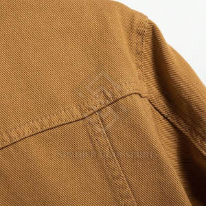 Chaqueta de Mezclilla para Hombre, 100% Algodón, con Cuello Alto y Logotipo Personalizado Impreso en la Parte Delantera, Tallas Grandes, Chaqueta de Invierno, Precio Bajo, Alta Calidad - Product Image 6