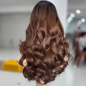 Peluca de Cabello Humano Vietnamita 100% Natural de Alta Calidad, Pelucas con Frente de Encaje, Cabello Ondulado - Product Image 2