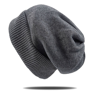 Unisex Solid Color Knit Beanie Hat 100% Acrylic <b>Winter</b> <b>Cap</b> Casual Style for Adults Ribbed Design 56-58CM Head Circumference - Product Image 1