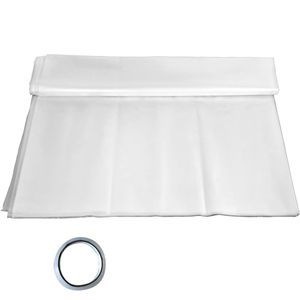 Pellicola PE per Serra 12x25ft, 6 Mil, Resistente ai Raggi UV, Trasparente, 100% PE - Product Image 1