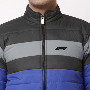 Veste matelassée décontractée pour homme avec logo personnalisé, col montant, 100 % polyester, imperméable, pour l'extérieur, hiver - Product Image 4