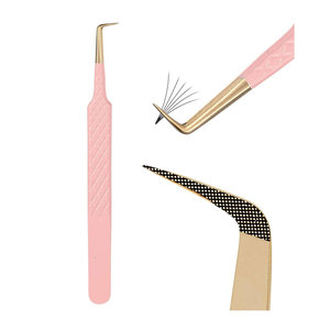 Outils de beauté en acier inoxydable de qualité supérieure, pinces pour extensions de cils avec un design unique, réutilisables et durables - Product Image 1