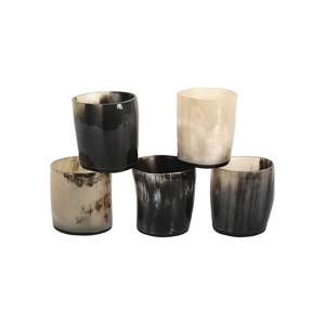 Verre à cocktail décoratif en corne de buffle, fait main, écologique, vaisselle de bar de qualité supérieure, récipient à boire traditionnel - Product Image 6