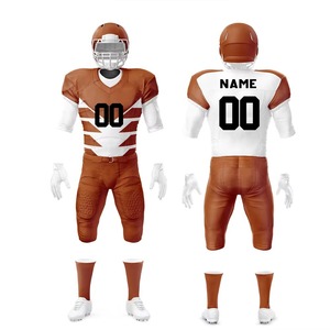 Ensemble de maillots de football américain personnalisés de haute qualité, tenue de sport robuste par sublimation, séchage rapide, vêtements d'entraînement et de match pour équipe - Product Image 1