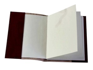 Agenda en cuir A5, planificateur mensuel et hebdomadaire, journal de gratitude, journal relié en cuir fait main avec papier à bords festonnés - Product Image 3