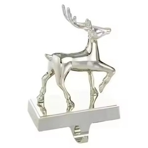 Rustic Decorative <b>Stocking</b> <b>Holder</b> Metal Design for Winter Holiday Decor - Product Image 2