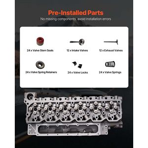 2007-2018 pour Dodge pour Cummins 6.7L Compatible Ensemble complet de culasse de moteur de remplacement pour Dodge pour Ram 2500 3500 4 - Product Image 3