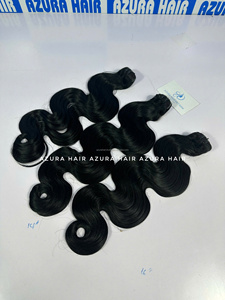 ราคาโรงงานขายส่ง ผมเวอร์จิ้นเรมี่แท้ สีดำธรรมชาติ ผมเวียดนาม ทำมือ ลอนหยักนุ่มลื่น ย้อมสองสี ดับเบิ้ลดรอว์น - Product Image 5