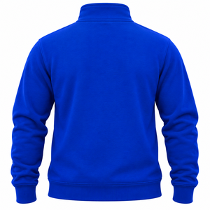 Sudadera de Forro Polar con Cierre de Cremallera de un Cuarto para Hombre, Color Azul Rey, con Escudo Bordado, Manga Larga, Estilo Casual de Fraternidad Phi Beta Sigma - Product Image 4