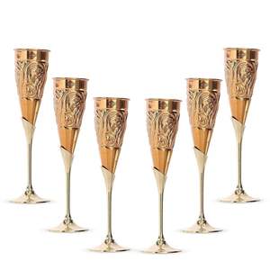 Verre à vin en cuivre martelé de haute qualité pour bière, whisky, bar, restaurant, cadeau, verre à vin en cuivre poli brillant, décoration - Product Image 2