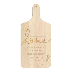 Tabla de cortar de bambú con acabado de alto esmalte, bandeja de pizza de uso ecológico para restaurantes y cafés - Product Image 1