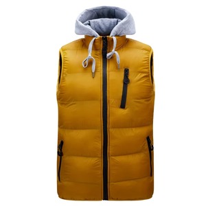 Mustard Yellow Magenta Purple <b>White</b> Black Custom Thin Warm Quilted Winter Bodywarmer OEM Sleeveless Puffer Outerwear - Product Image 1