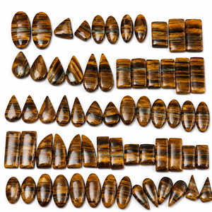 Trusted Supplier Natural Yellow <b>Tiger</b> <b>Eye</b> Mixed Cut Free Size Matching Pairs Polished Loose Color Play Earring Jewellery Making - Product Image 1