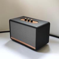 Lecteur audio sans fil M18 Vintage Rock avec subwoofer à basses profondes, son acoustique clair, pour décoration de salon, café, cadeau, vente en gros, boîtier