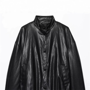 CLASSIC INVENTORS Nueva Chaqueta Bomber de Cuero Genuino para Hombre, Forro de Sherpa, Cierre de Cremallera, Impermeable, Transpirable y Resistente al Viento - Product Image 5