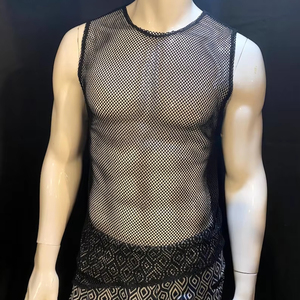 RUN APPAREL Men's <b>Black</b> Sleeveless O-Neck Quick Dry Breathable <b>Tank</b> <b>Top</b> Casual Summer Wear Men's <b>Tank</b> <b>Tops</b> - Product Image 5