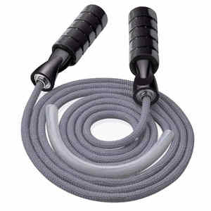 Cuerda de Saltar Unisex de PVC con Alambre de Acero de 3M, Venta al por Mayor, Logotipo Personalizado, Peso Pesado, Rodamientos Ajustables, Uso Comercial y Fitness - Product Image 3