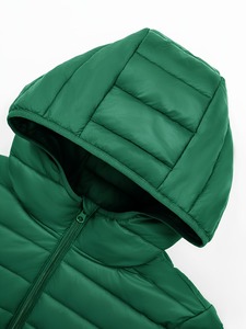 <b>Women</b> High Quality Outdoor <b>Lightweight</b> Puffer <b>Jacket</b> Full Zip <b>Hooded</b> Warm Winter Quilted Breathable Polyester/Cotton Outerwear - Product Image 6