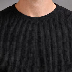 T-shirt Oversize Urban 240 GSM en Coton Épais Texturé Gaufré – Coupe Décontractée Premium pour un Style Streetwear Tendance - Product Image 5