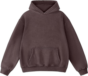 Sweat à capuche pour homme de haute qualité, épais, délavé à l'acide, coupe oversize, en coton, effet vintage, vente en gros - Product Image 1