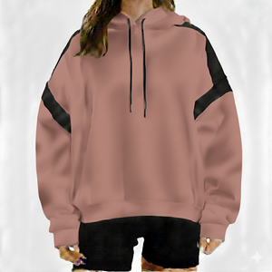 Sudaderas con capucha de lujo discreto, estilo varsity, con logotipo gráfico 3D bordado personalizado, para mujer - Product Image 4