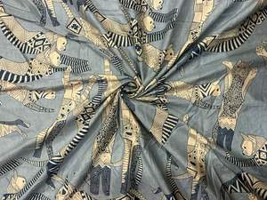 Organic Carded Printed Cambric Fabric Eco-Friendly Lightweight Red Palm Tree Custom Indian Handmade Cotton Boys Running Craft - Product Image 5