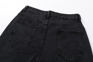 Custom Men's Straight Baggy <b>Jeans</b> High Quality Vintage Washed Lightweight Denim Streetwear Style 100% Cotton Winter Autumn Mid - Product Image 4