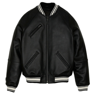 Chaqueta Letterman Clásica al por Mayor, Estilo Universitario, para Béisbol, Resistente al Viento, Ecológica, para Invierno, Estilo Urbano, Duradera, Lisa - Product Image 2