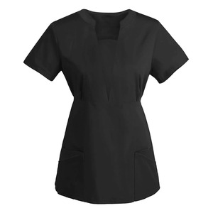Hospital <b>Scrub</b> <b>Tops</b> Knitted 100% Cotton Breathable Customized Unisex - Product Image 3