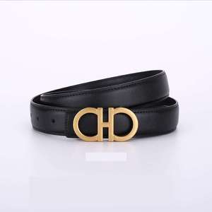 Nuevos Cinturones de Cuero Genuino para Mujer, Diseño en Forma de 8, Venta al Por Mayor de Fábrica, Cinturones de Moda para Vestidos y Jeans - Product Image 1