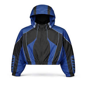 Ensembles coupe-vent unisexes personnalisés 2026 – Survêtements d'hiver color block légers en nylon imperméable et respirant - Product Image 3