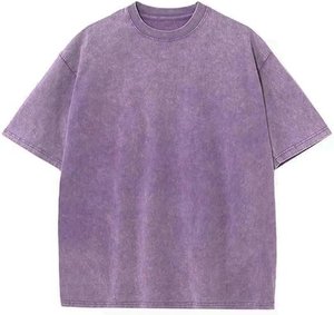 Men's Acid Wash Oversized T Shirt Custom Logo Heavyweight Cotton <b>Vintage</b> Streetwear <b>Tee</b> - Product Image 5