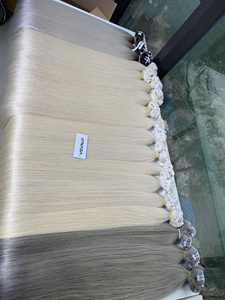 Extensions de cheveux humains vierges Remy, très demandées, lisses, double épaisseur, couleur personnalisée, ondulées, ondulées en vagues d'eau, 300 grammes - Product Image 1