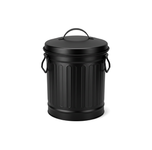 Cubo para cenizas de chimenea con tapa, pequeño, galvanizado, cubo de basura, contenedor de almacenamiento, cubo metálico para chimenea, hoguera, estufa de leña - Product Image 2